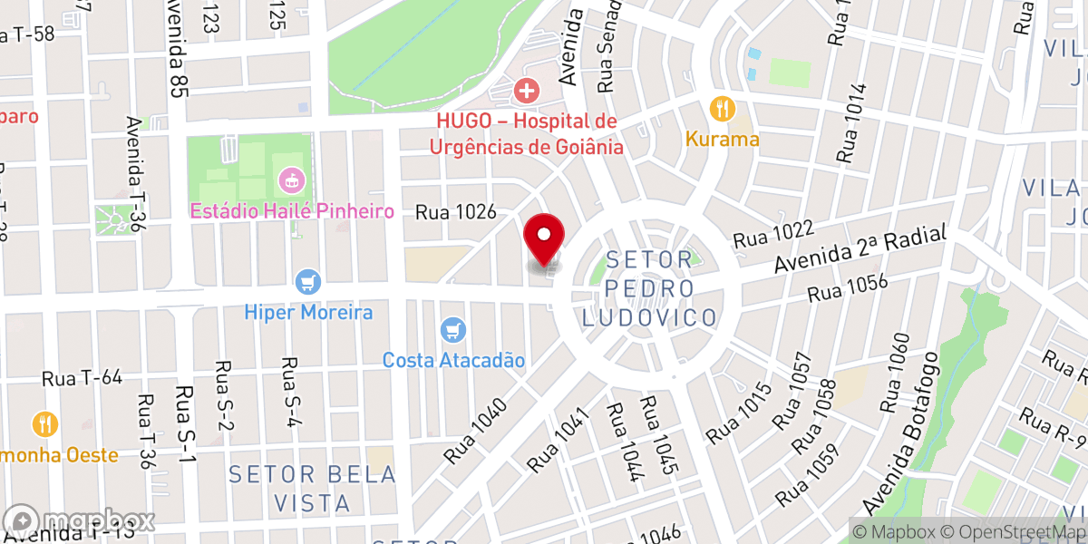 Map showing location of Paróquia Santo Antônio