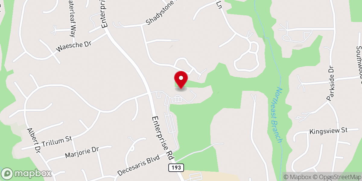 Map showing location of Largo Community Church