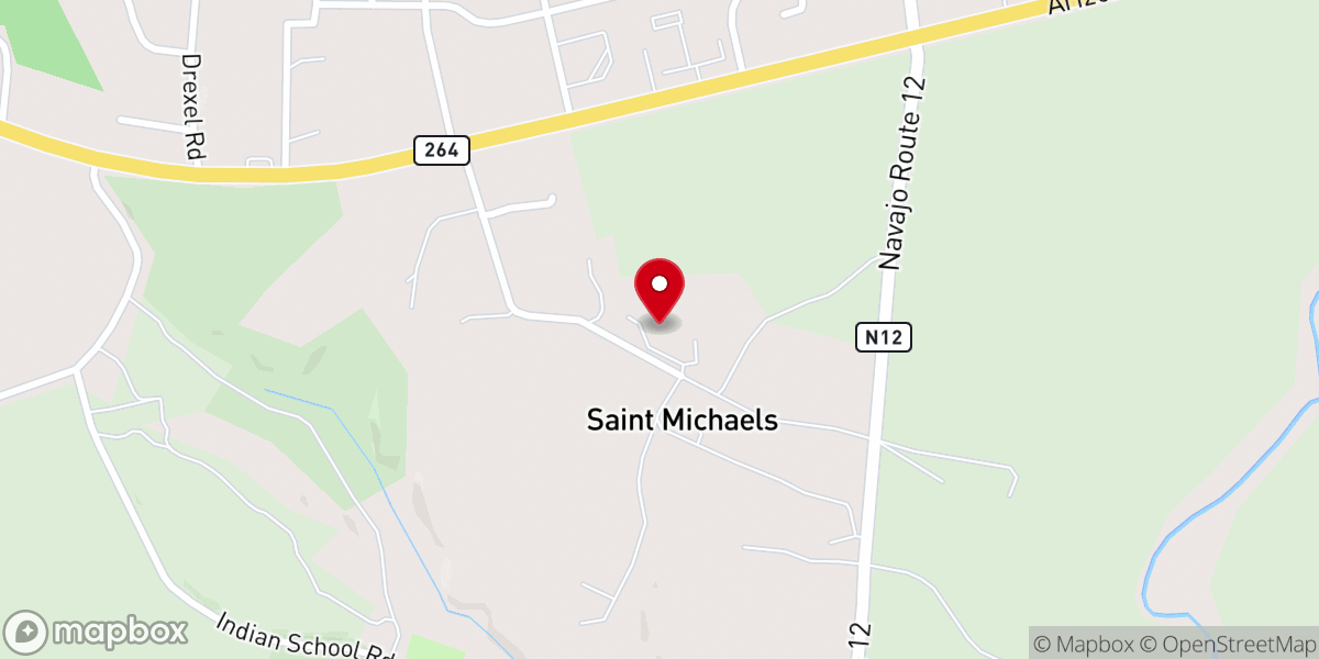 Map showing location of St. Michaels Chapter House