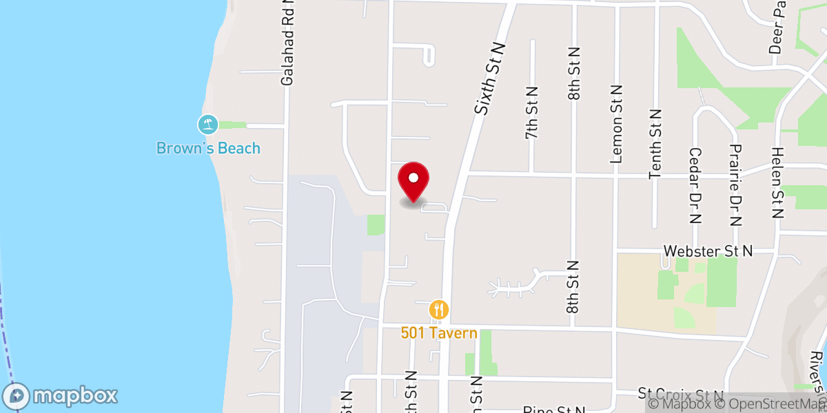 Map showing location of Bible Baptist Church