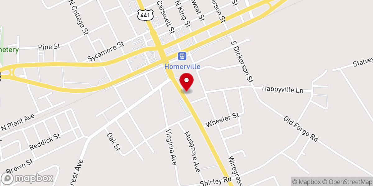 Map showing location of Pure