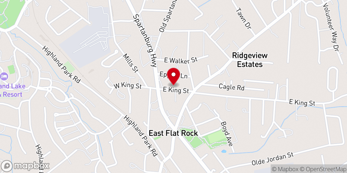Map showing location of Trinity Lutheran Church