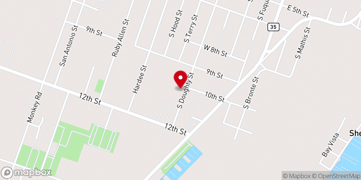 Map showing location of Mount Sinai Church