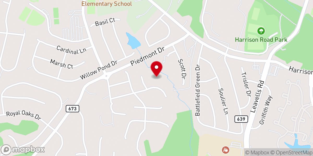 Map showing location of Victory Faith Christian Center