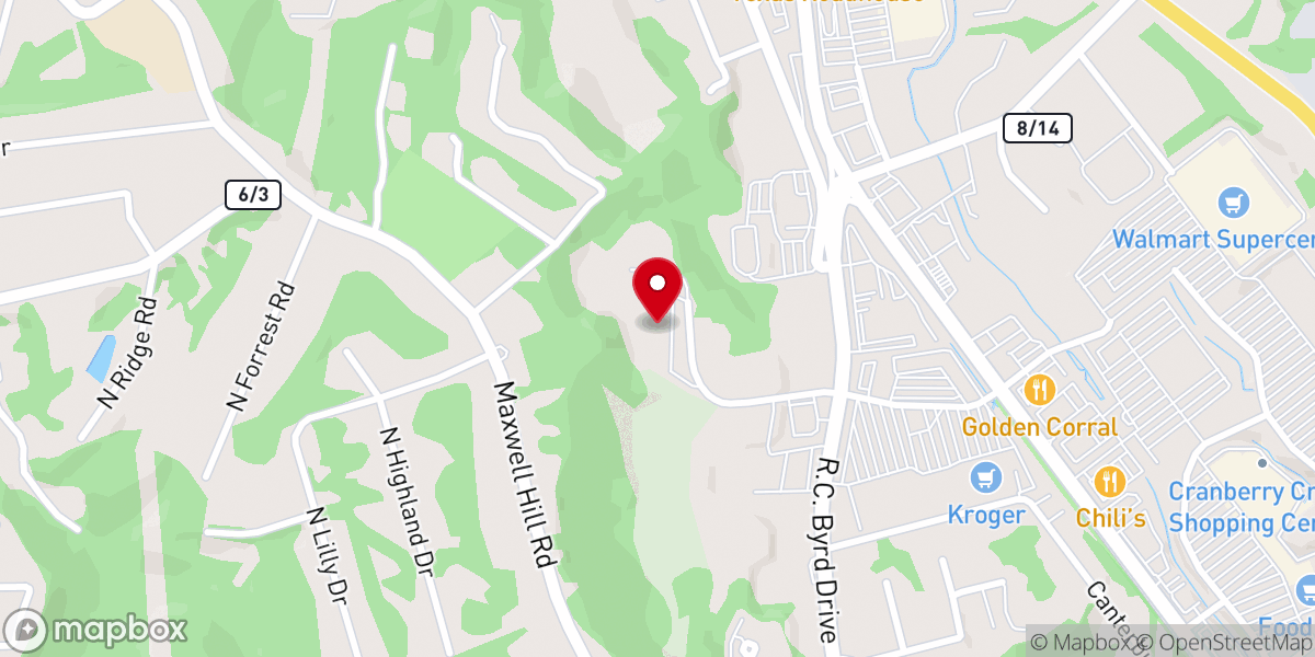 Map showing location of United Methodist Temple