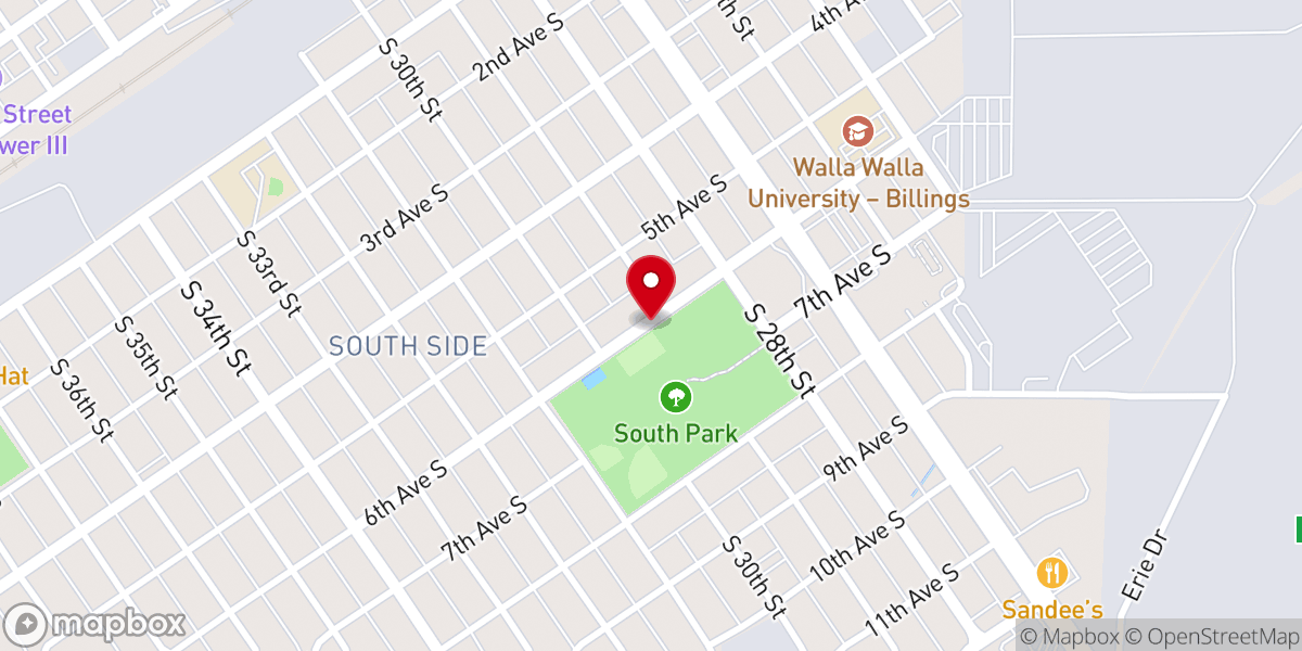 Map showing location of Bird of Pray Foundation