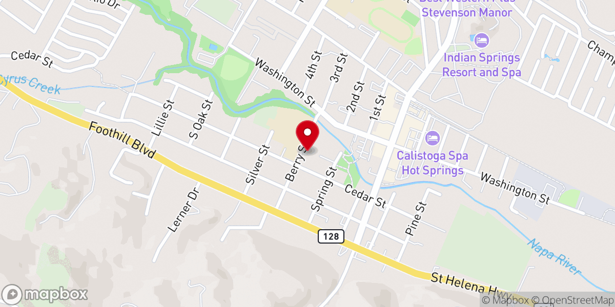 Map showing location of First Baptist Church
