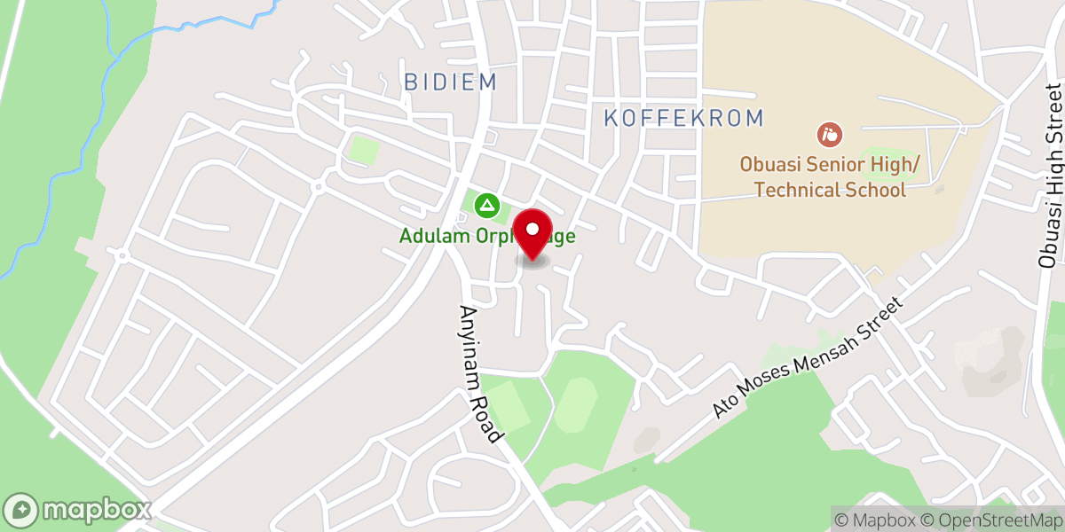Map showing location of Living Word Assemblies of God