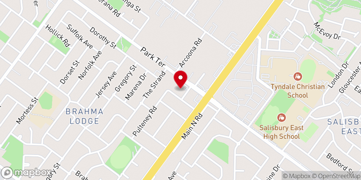 Map showing location of Zo Baptist Church Adelaide