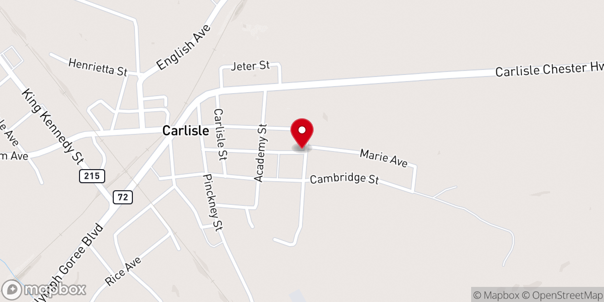 Map showing location of Williams Chapel A. M.E. Zion Church