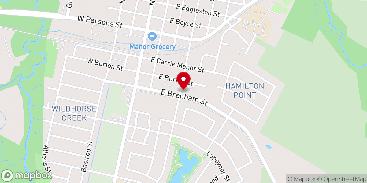 Map showing location of Gildon Creek First Baptist Church