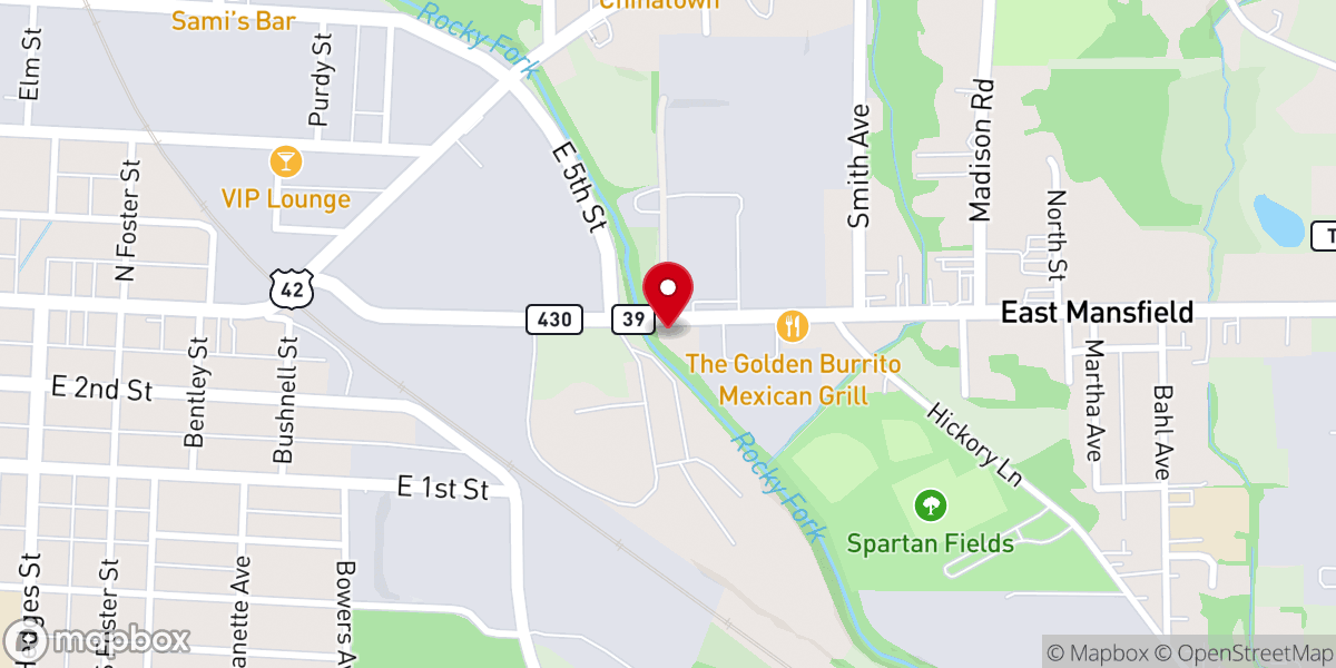 Map showing location of Promise Land Fellowship