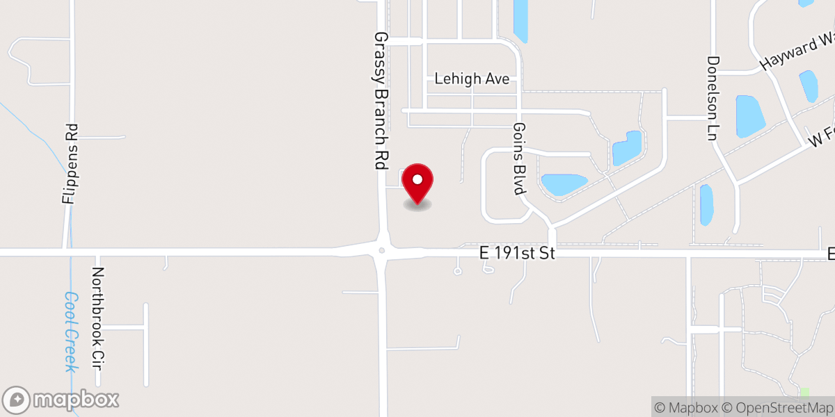Map showing location of CrossRoads Church At Westfield