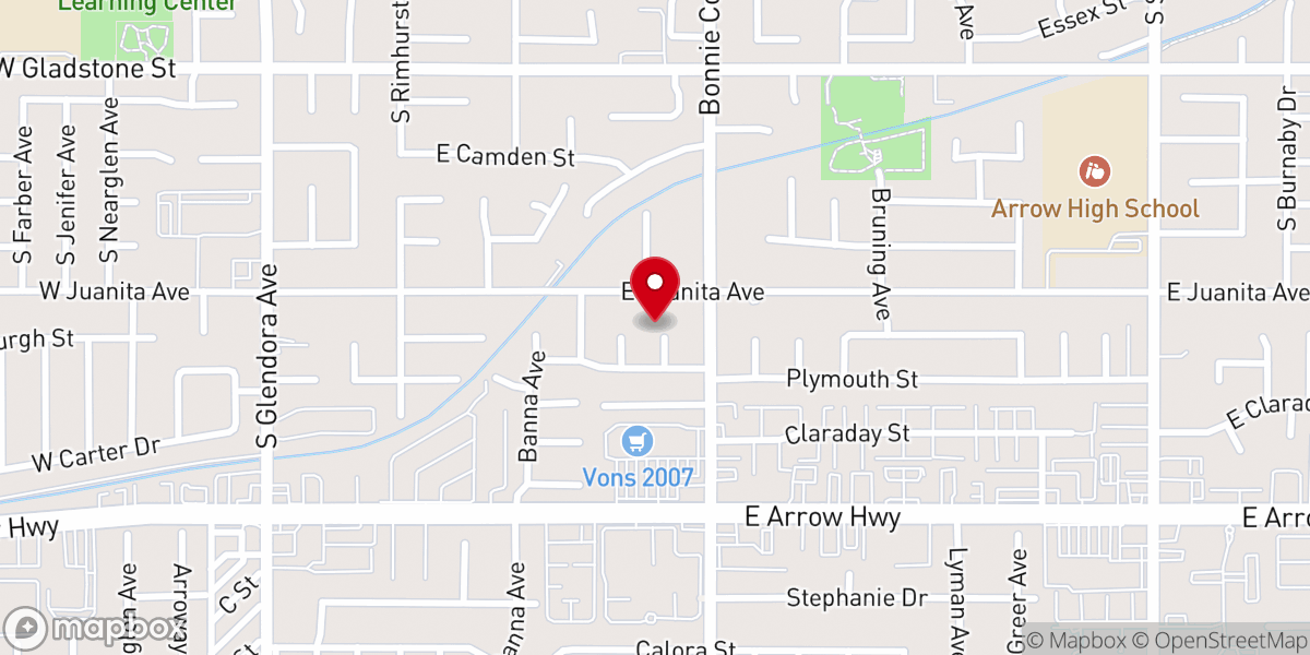 Map showing location of Bro. Jex