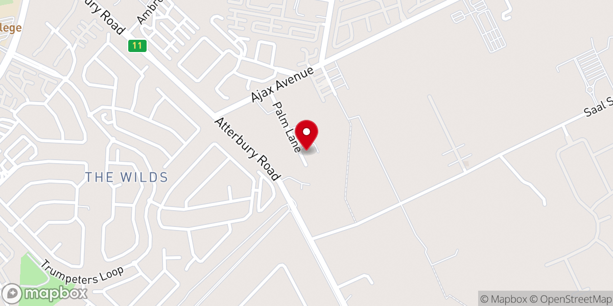 Map showing location of Central Baptist Church Pretoria - Hill Campus