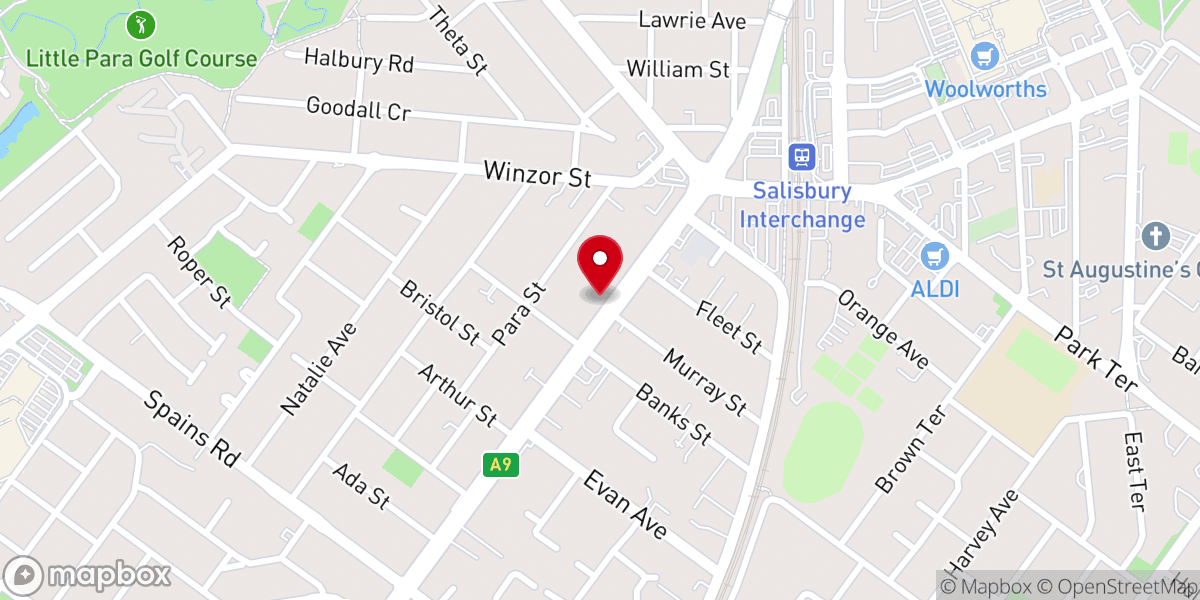 Map showing location of Sovereign Grace Baptist Church