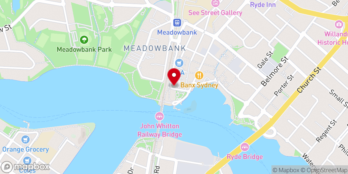 Map showing location of River City Church