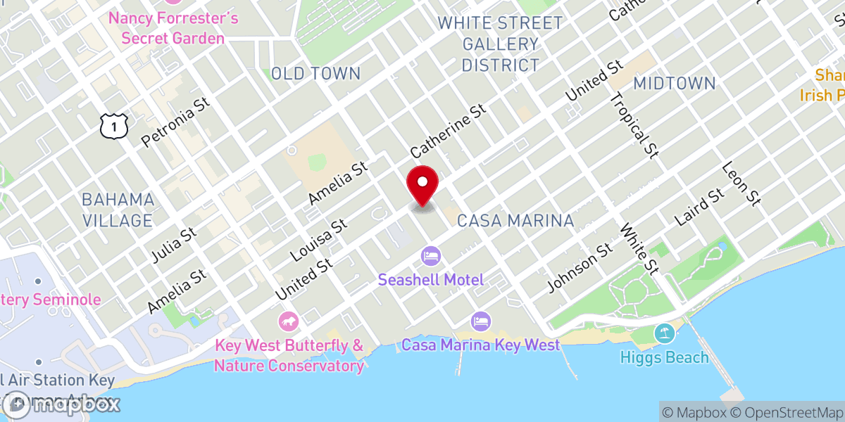 Map showing location of Congregation B'nai Zion