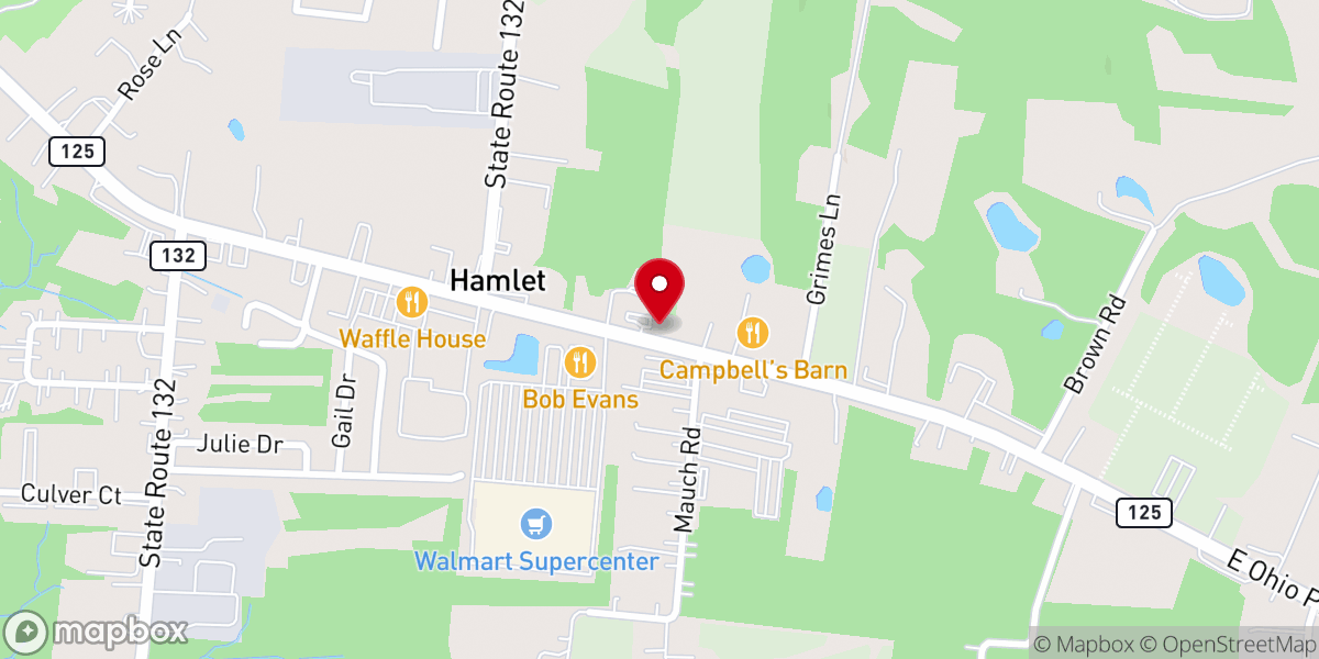 Map showing location of Trinity Holiness Church of God