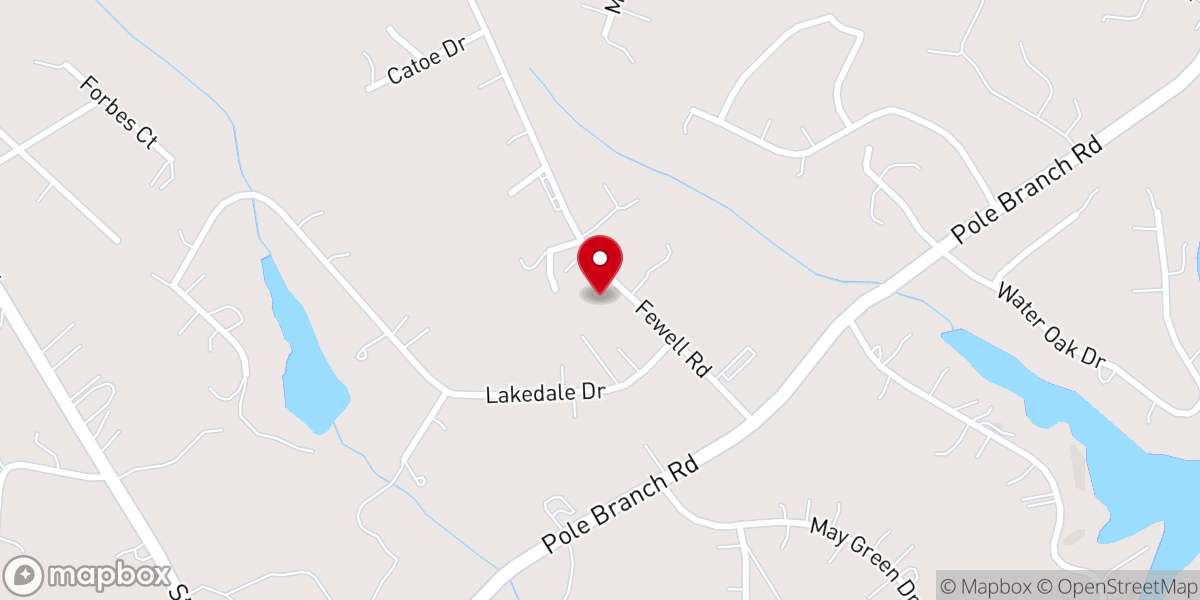 Map showing location of Loves Chapel