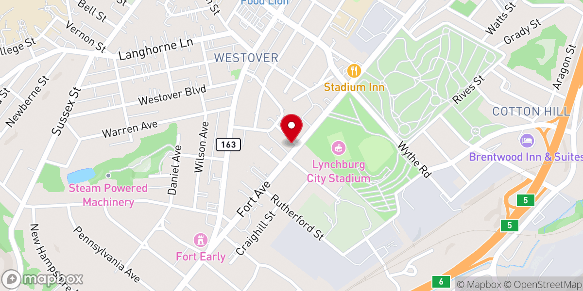 Map showing location of The Lighthouse Foursquare Church