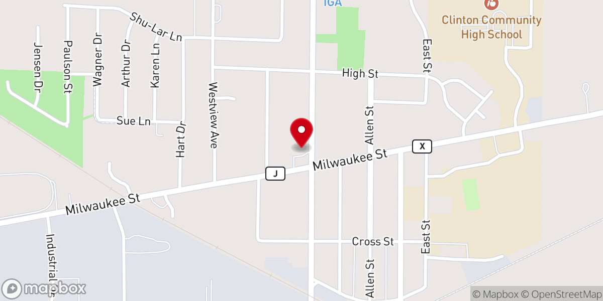 Map showing location of Christ Community Church