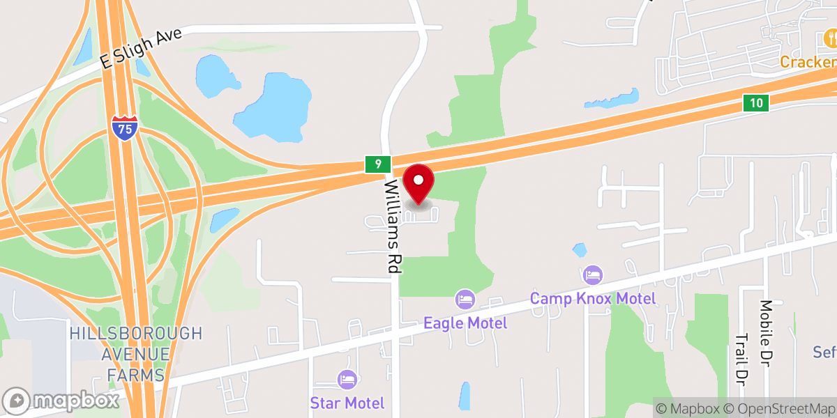 Map showing location of Landmark Baptist Ministries