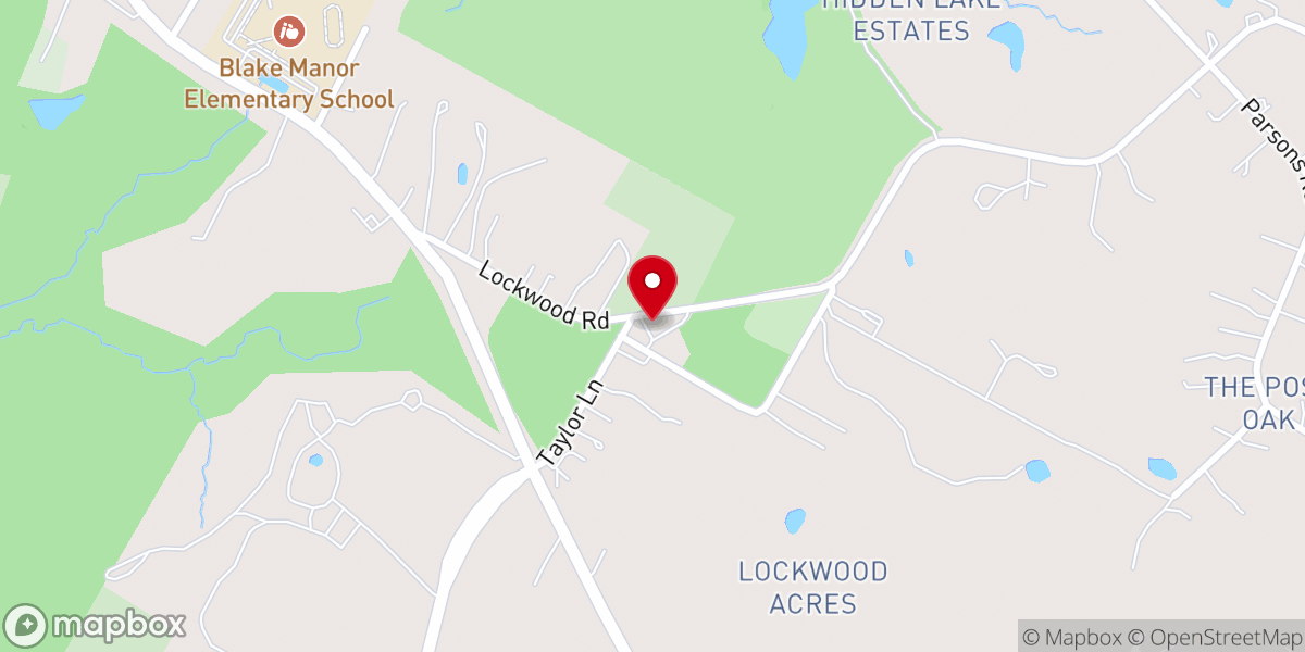 Map showing location of Park Spring Baptist Church