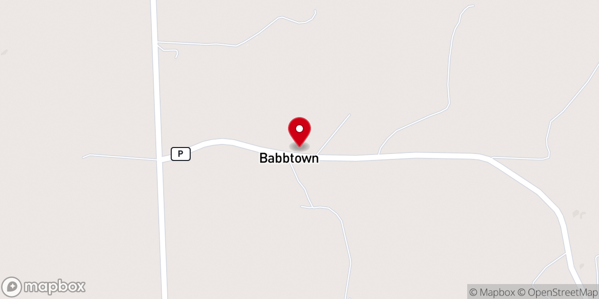 Map showing location of St John Lutheran Church