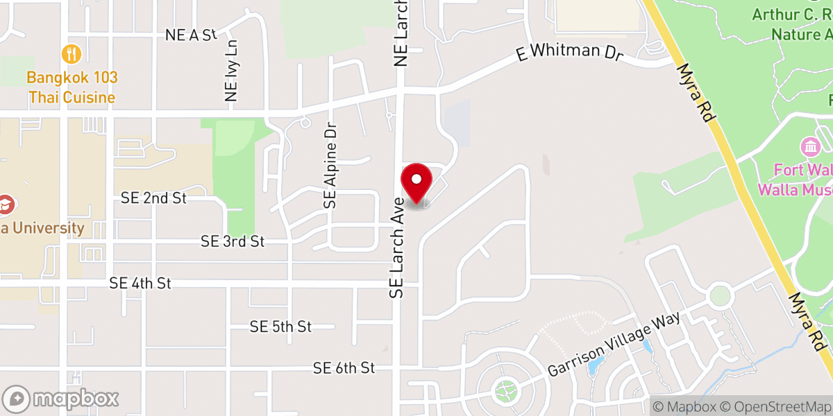 Map showing location of Iglesia Adventista del Séptimo Día de College Place