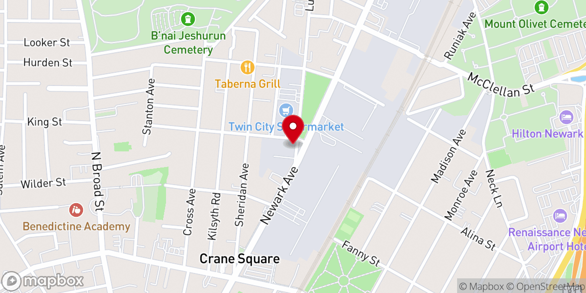 Map showing location of Trinity Agape Center