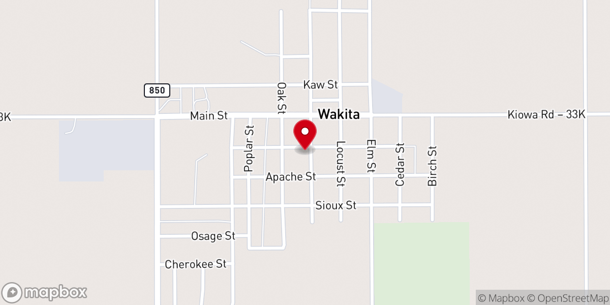 Map showing location of United Methodist Church