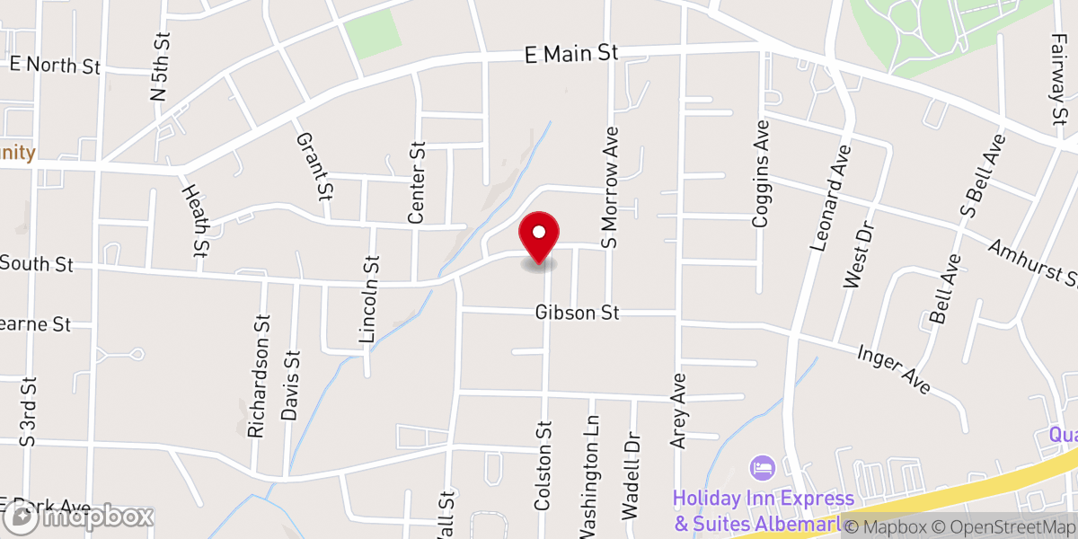 Map showing location of Colston Street Church of God