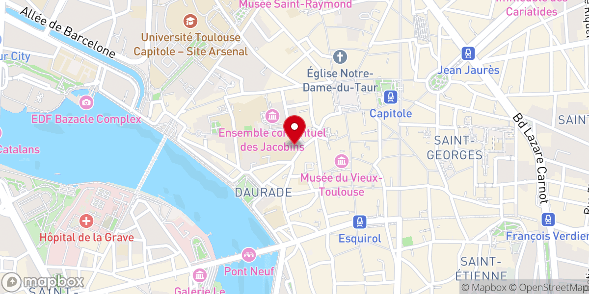 Map showing location of Hôtel de Bernuy