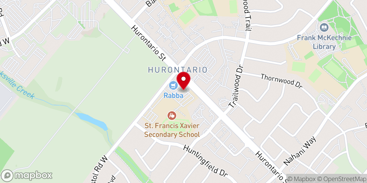Map showing location of Saviour of the World Chinese Parish