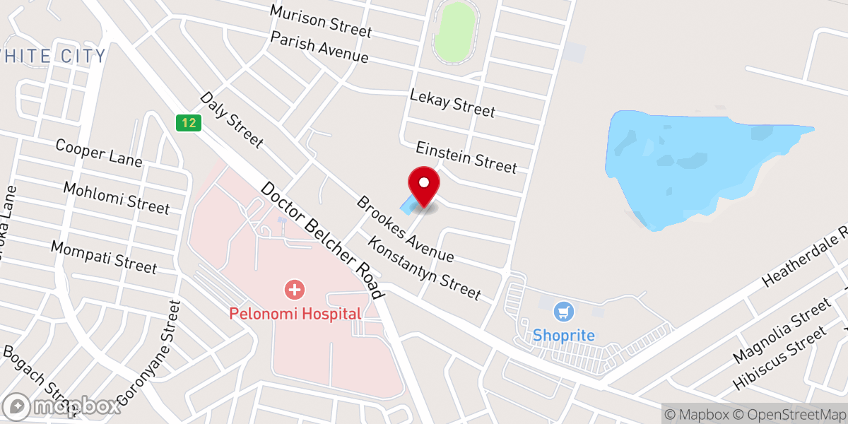 Map showing location of Heidedal METHODIST CHURCH