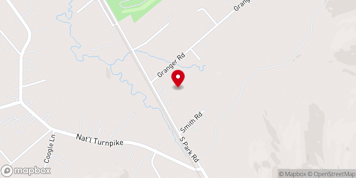 Map showing location of Cove Baptist Church