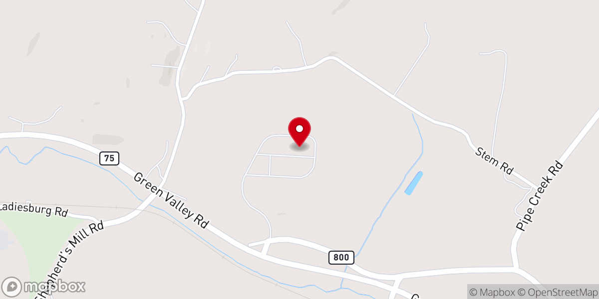 Map showing location of Uniontown Bible Church