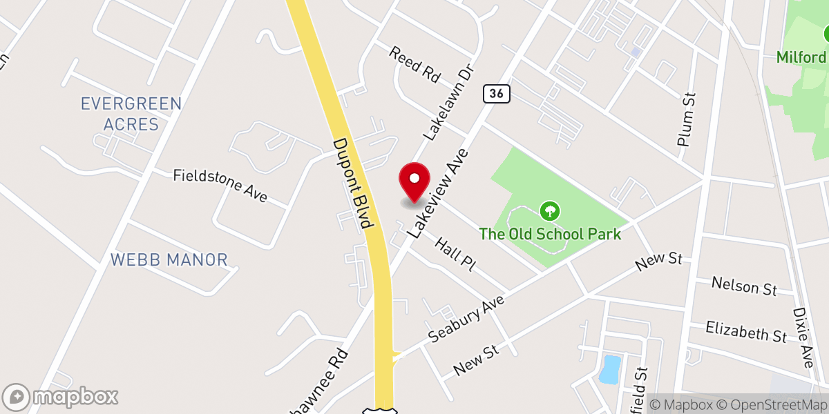 Map showing location of Reformation Lutheran Church