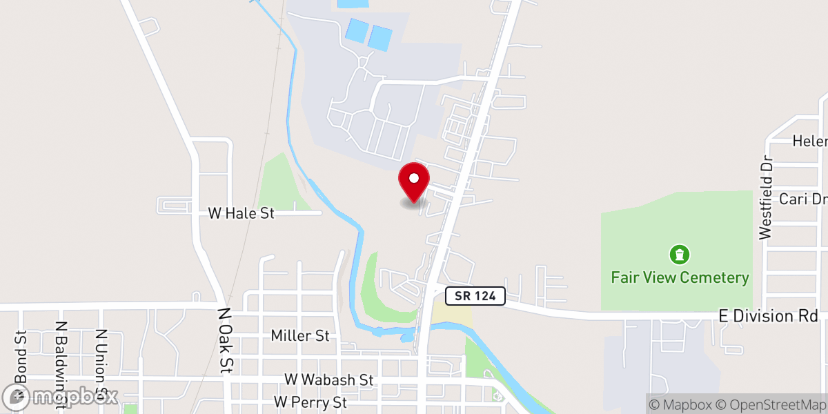 Map showing location of Americas Best Value Inn & Suites Bluffton