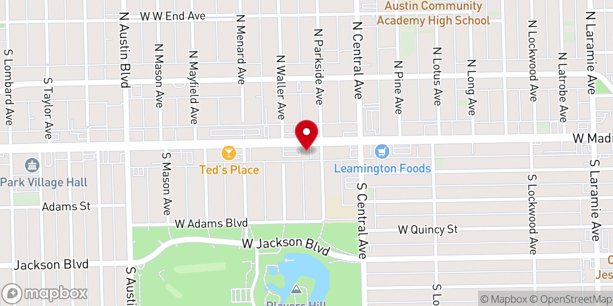 Map showing location of Bethlehem Unity MB Church