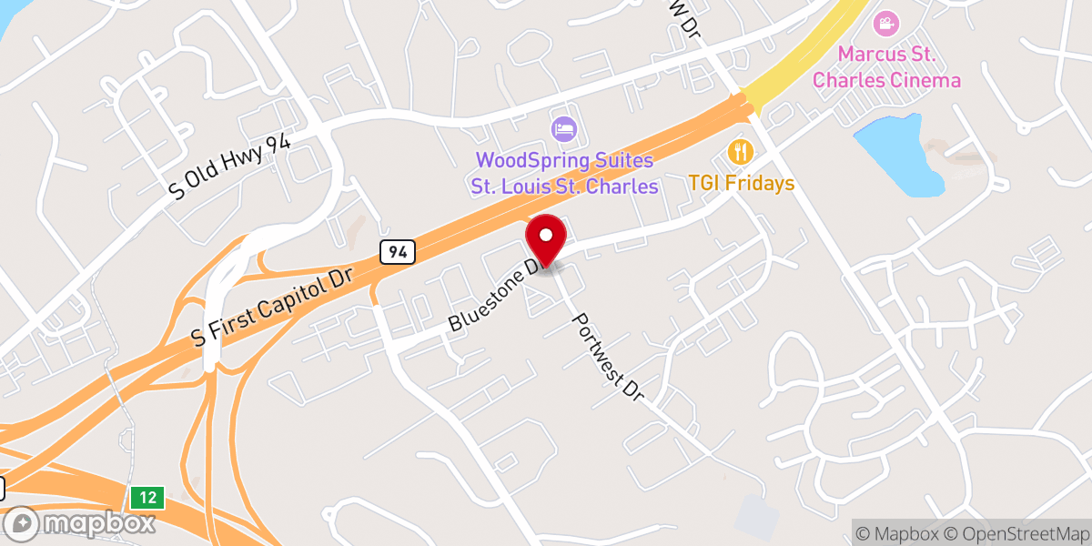 Map showing location of Christ Presbyterian Church