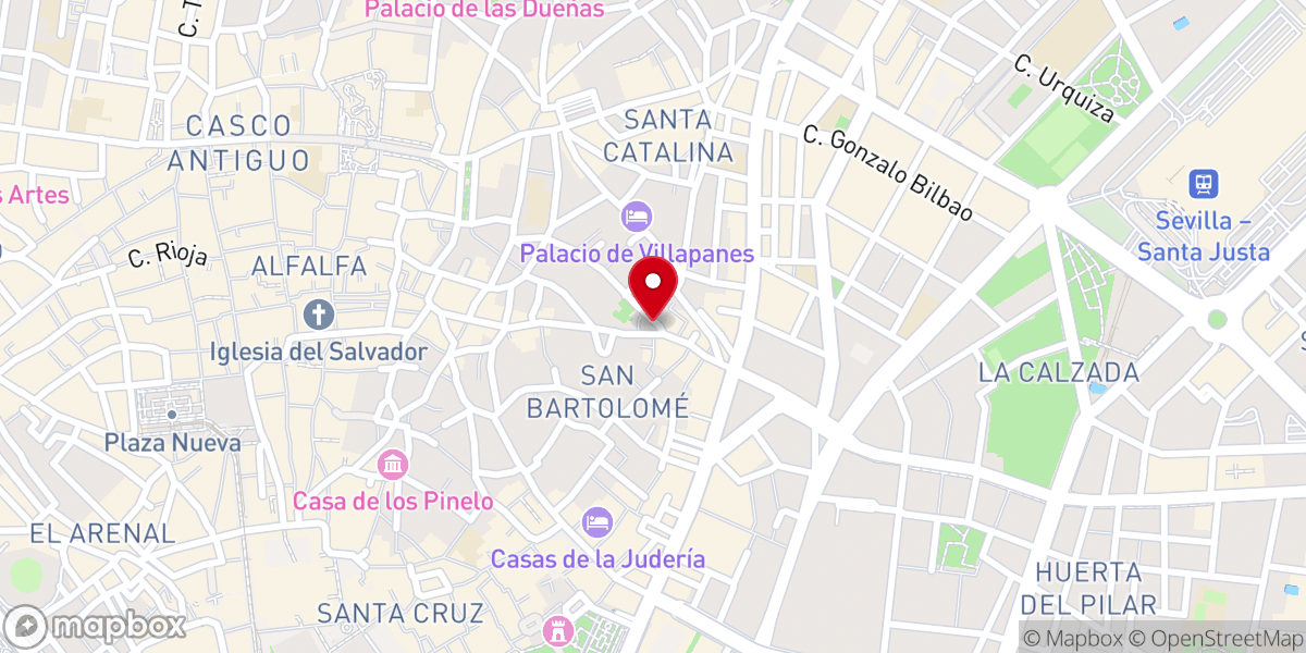 Map showing location of Iglesia de San Esteban protomártir