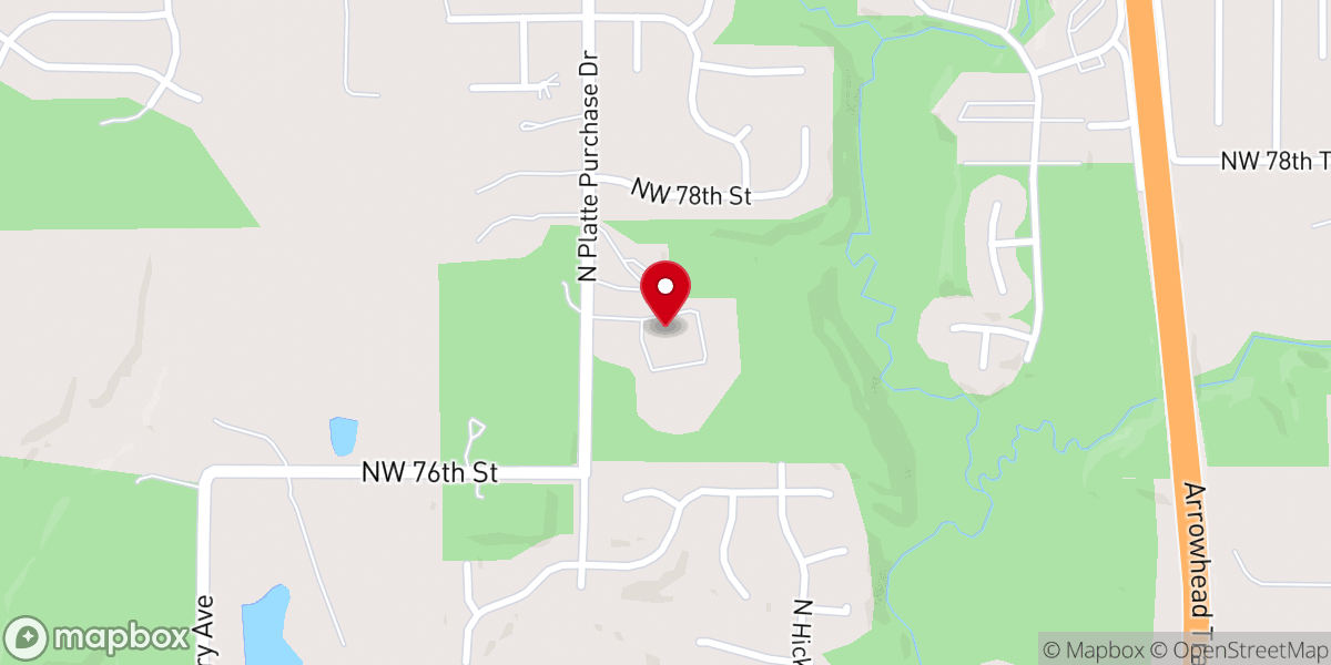 Map showing location of Highlands Community of Christ