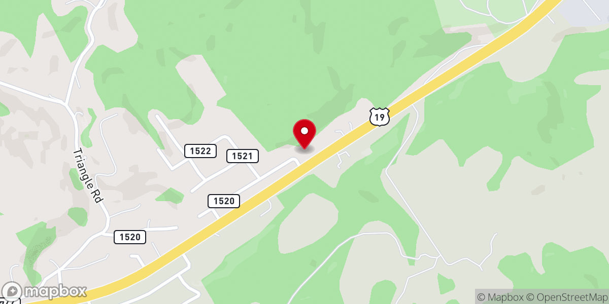Map showing location of Ebenezer Church