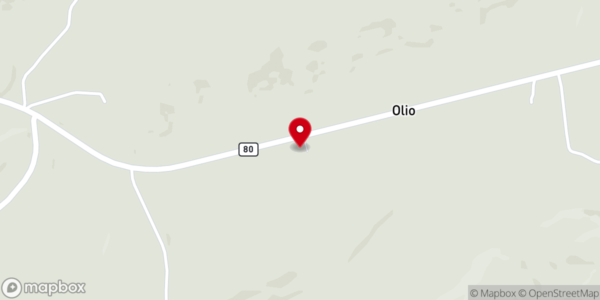 Map showing location of Mount Moriah Church