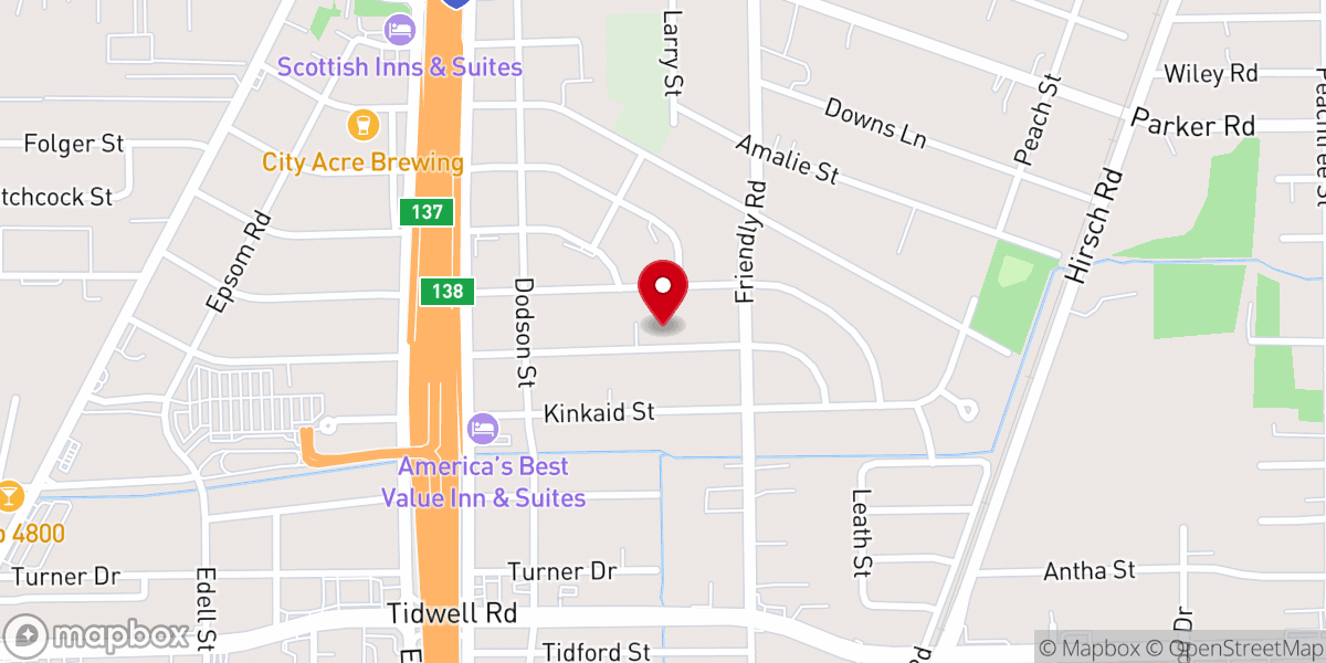 Map showing location of The Light of the World Church