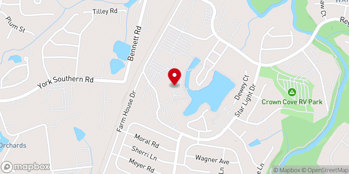 Map showing location of MorningStar Fellowship Church