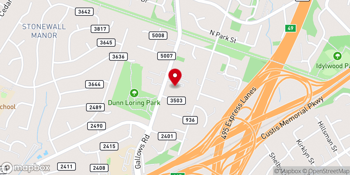 Map showing location of The Vine Church