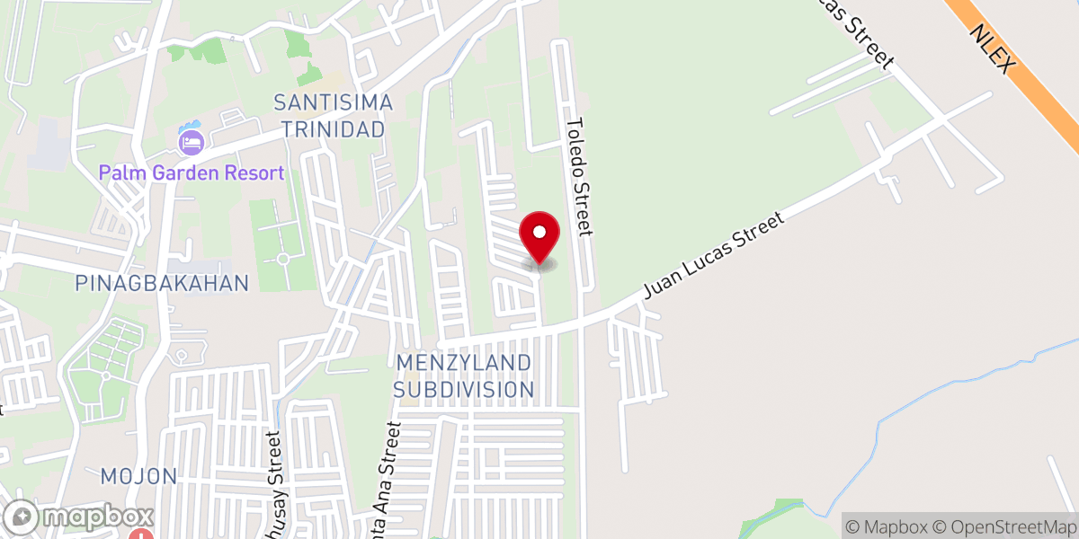 Map showing location of Malolos Christ Reformed Church